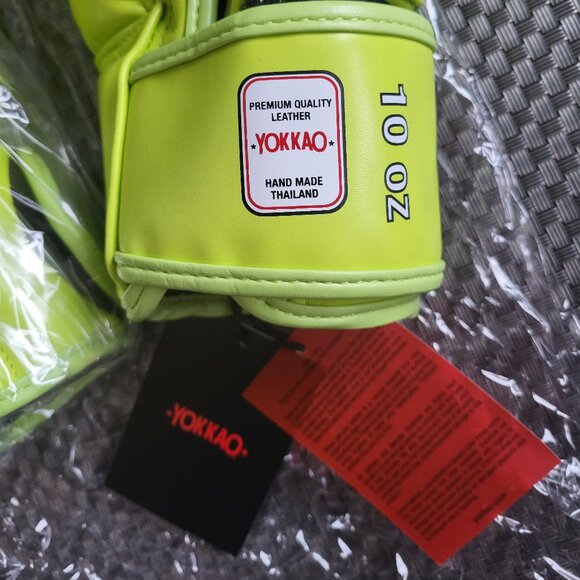 "YOKKAO" - Boxing Gloves 10oz / 100% Genuine Cowhide Leather - Picture 9 of 12